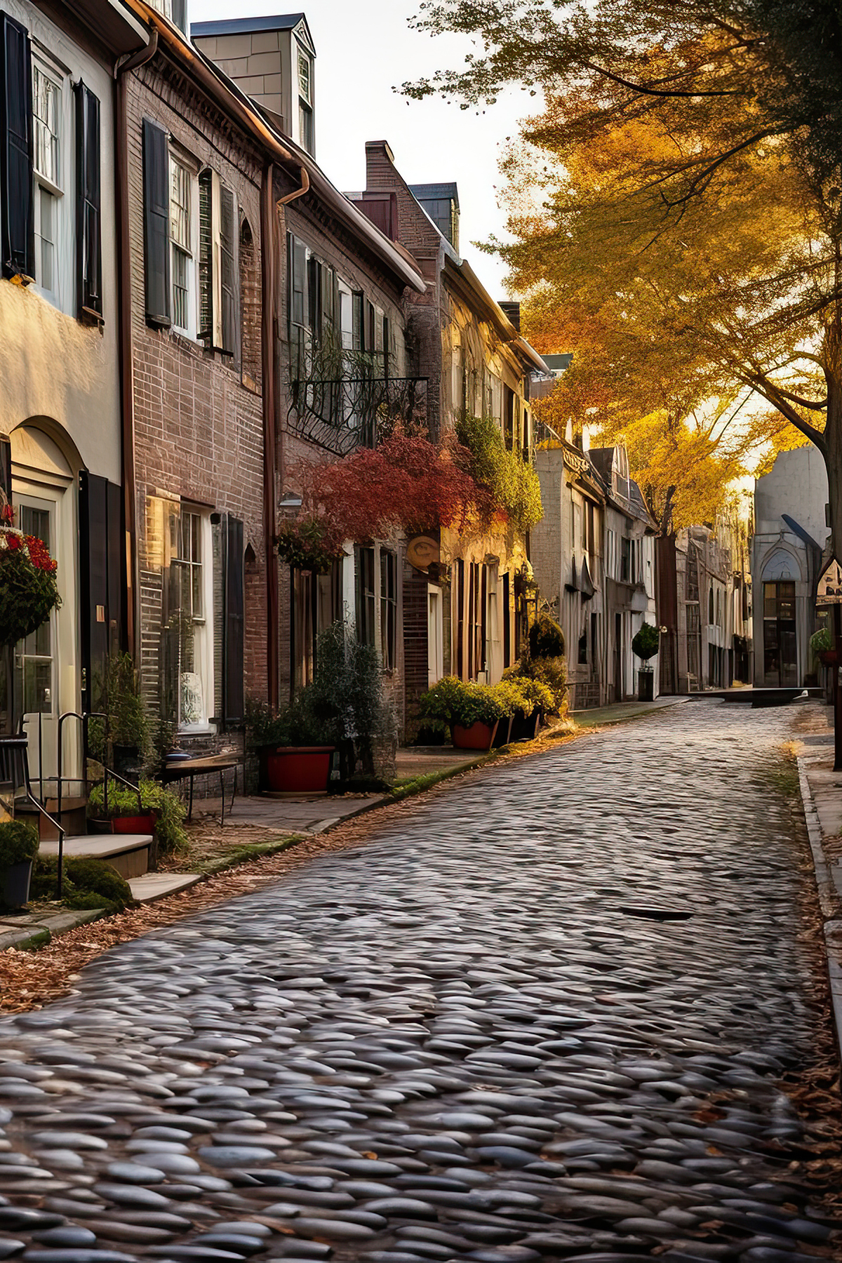 Cobblestone Charm: Historic Captain's Row Homes in Alexandria, V